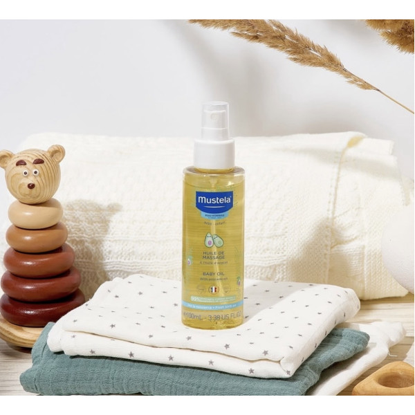 Дитяча олійка для масажу - Mustela, 100 мл