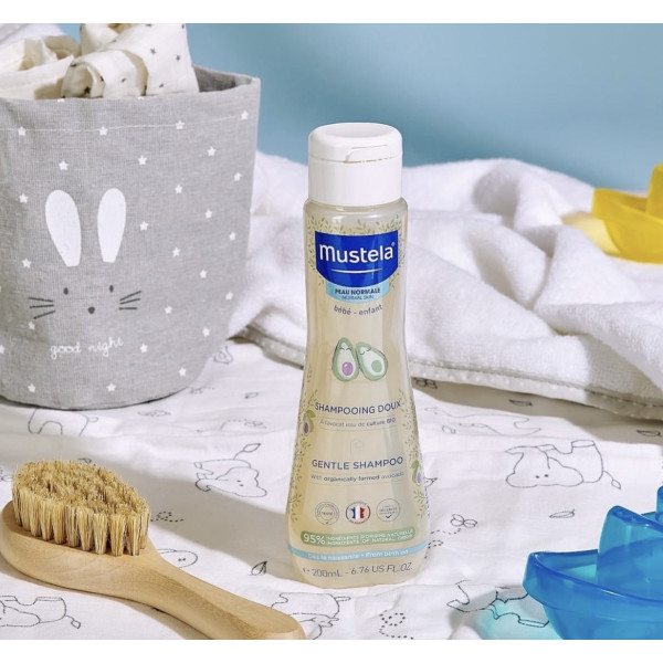 Пом'якшуючий шампунь для волосся - Mustela, 200 мл