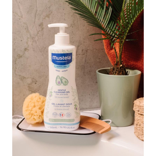Ніжний очищуючий гель для волосся та тіла Gentle - Mustela, 500 мл
